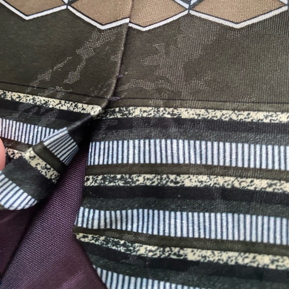 Pierre Balmain Tie Paris Silk Hand Made Tipp Bar Tac Pull String 58x4 Black Gold - Picture 7 of 10